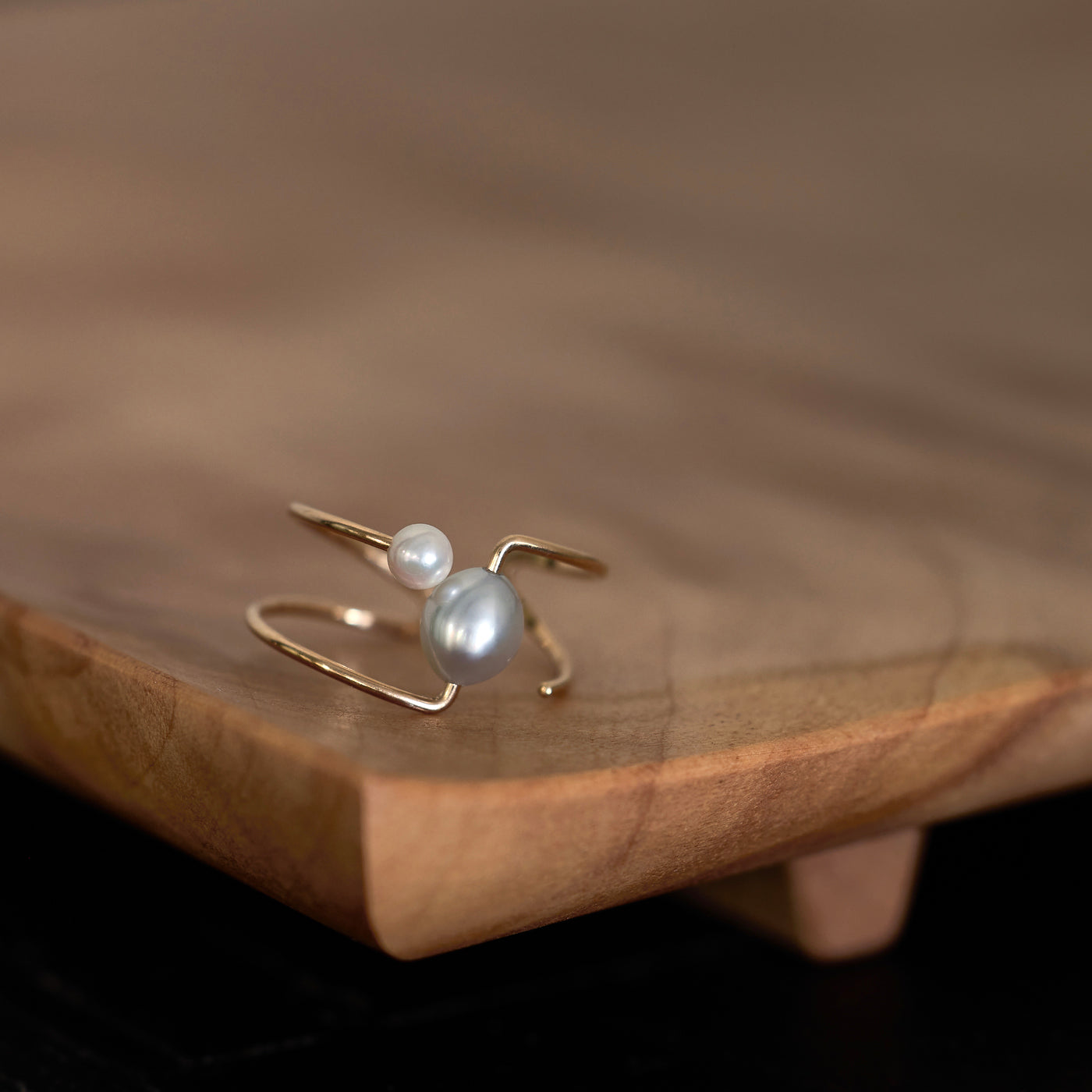 Clip Ear Cuff - S.S.P. Keshi Pearl