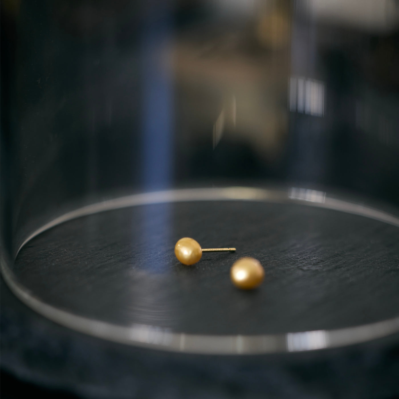 Gold_Image ゴールデン ケシ パール 真珠 ピアス ミニマル シンプル 