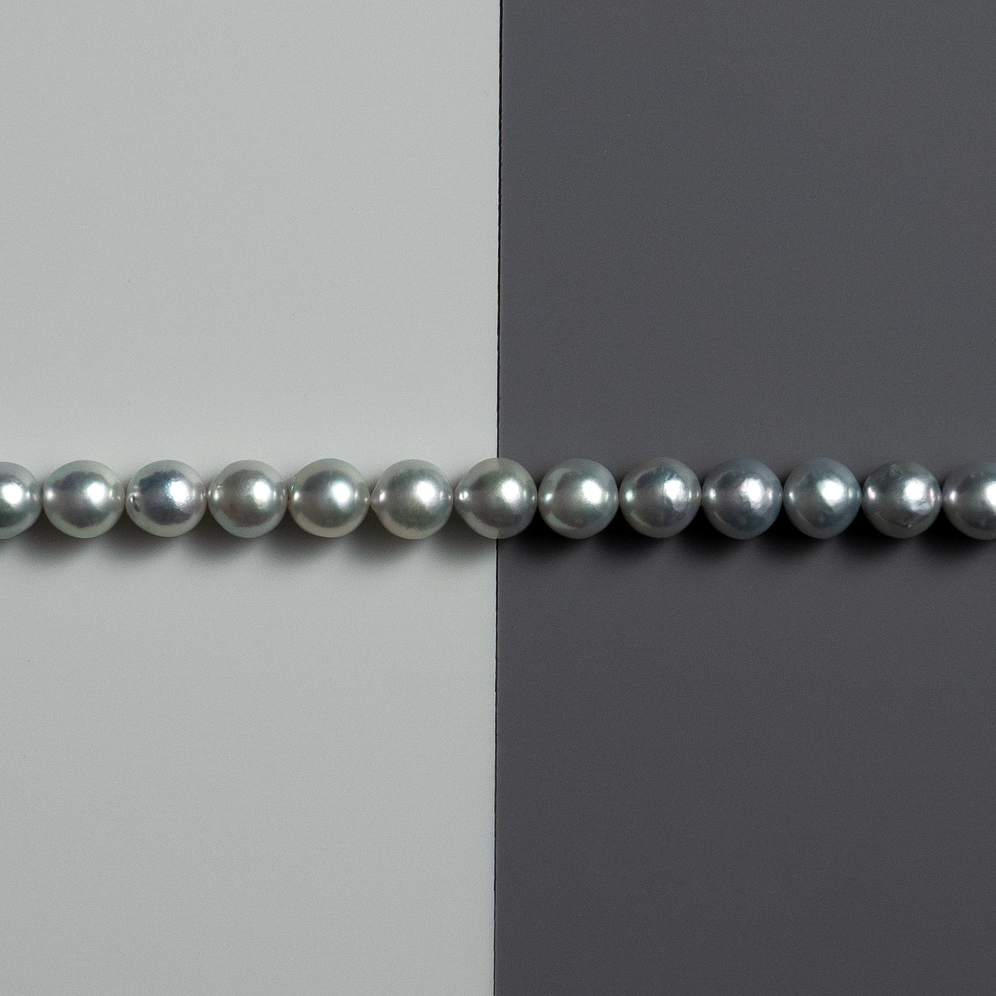 【ESSENTIALS】8.0-9.0mm Gray Akoya Pearl Necklace / I