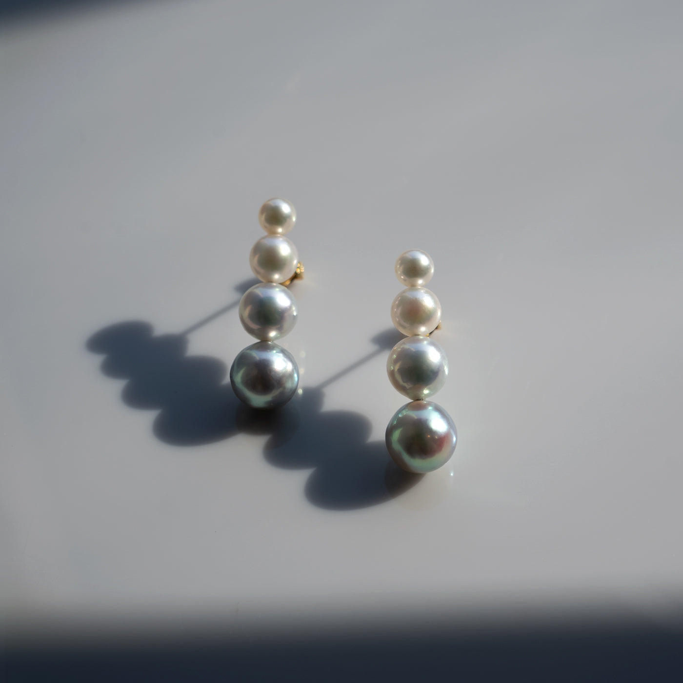 Graduated Pearl Stick Studs