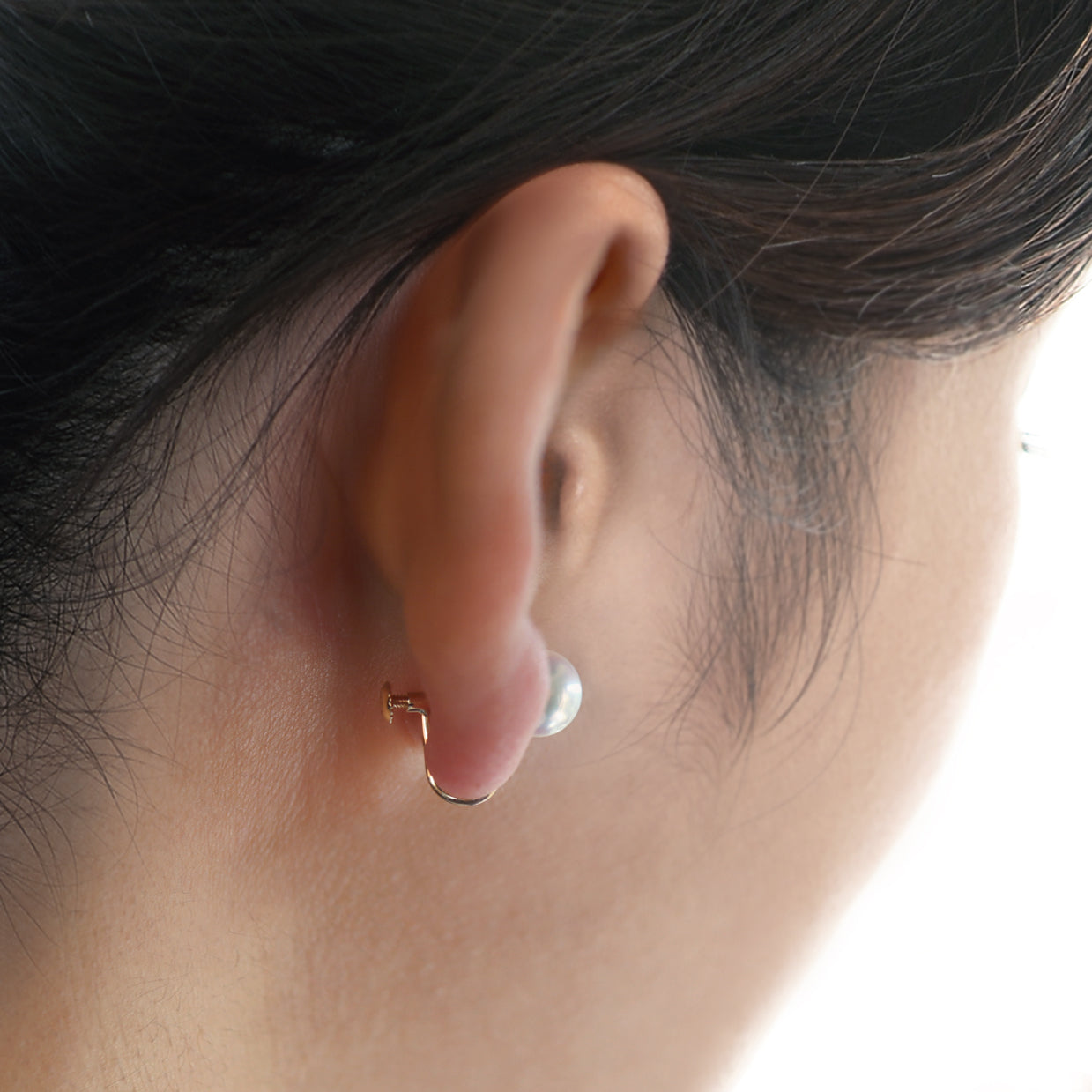 【BASE PARTS】18K YG Stud Earring with Butterfly Backing