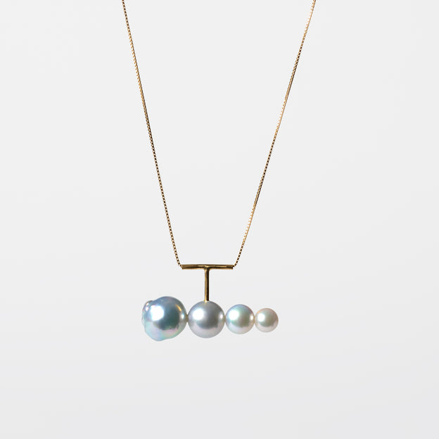 Graduated Pearl Fuyuu Necklace -Akoya