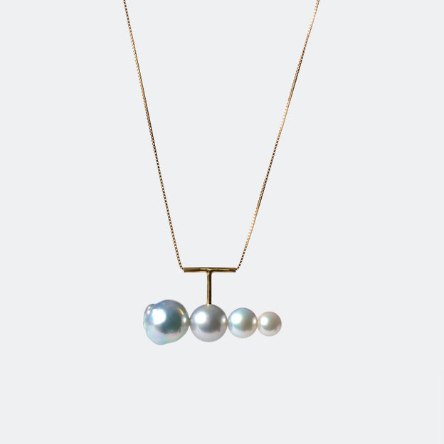 Graduated Pearl Fuyuu Necklace -Akoya