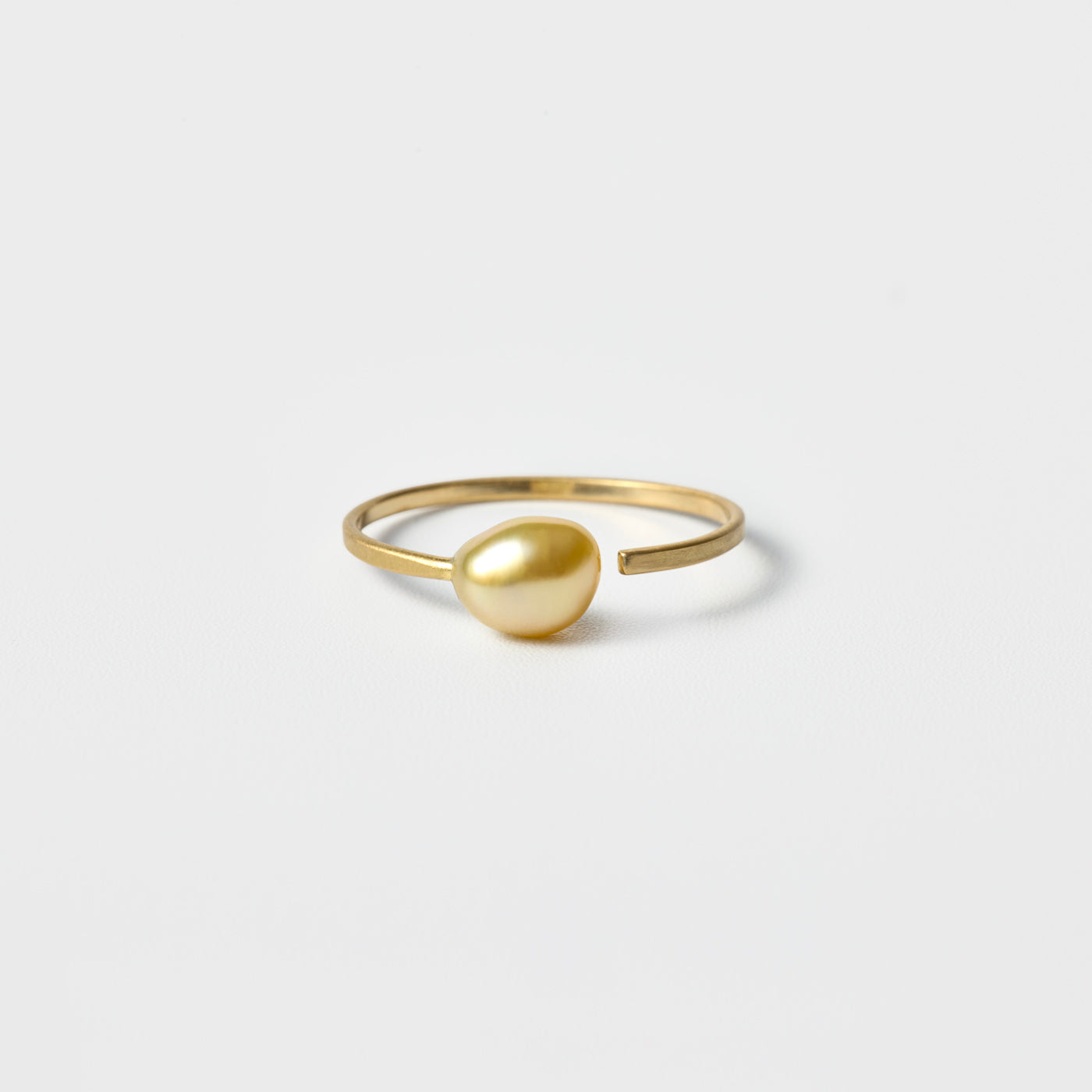 サークル中抜けジルコニウム リング RONDOU  ゴールド LABO Circle Ring - Gold Plated（ラボサークルリング