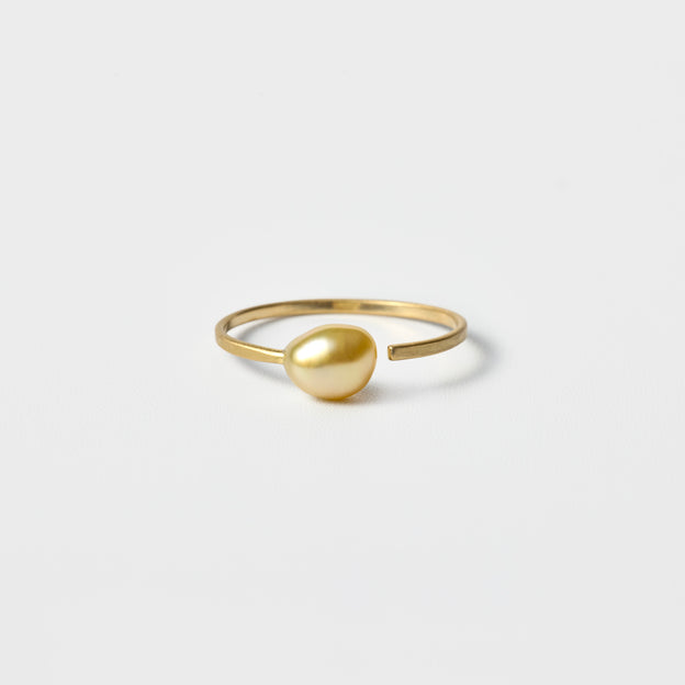 Pinky Open Ring - S.S.P. Gold Keshi