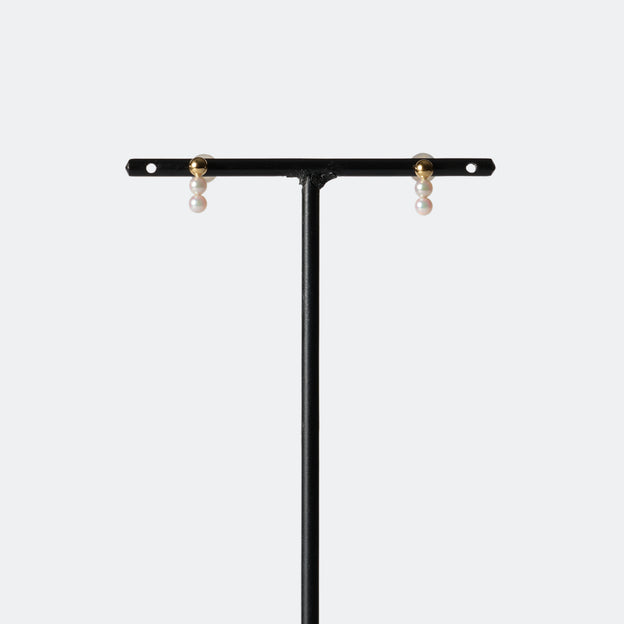 Three Dots Studs - 2.9mm Baby Akoya