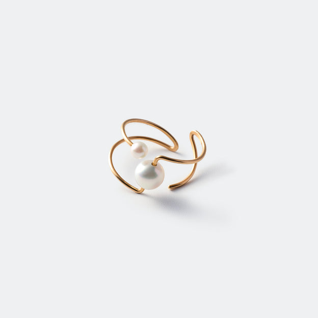 Clip Ear Cuff - Akoya Pearl