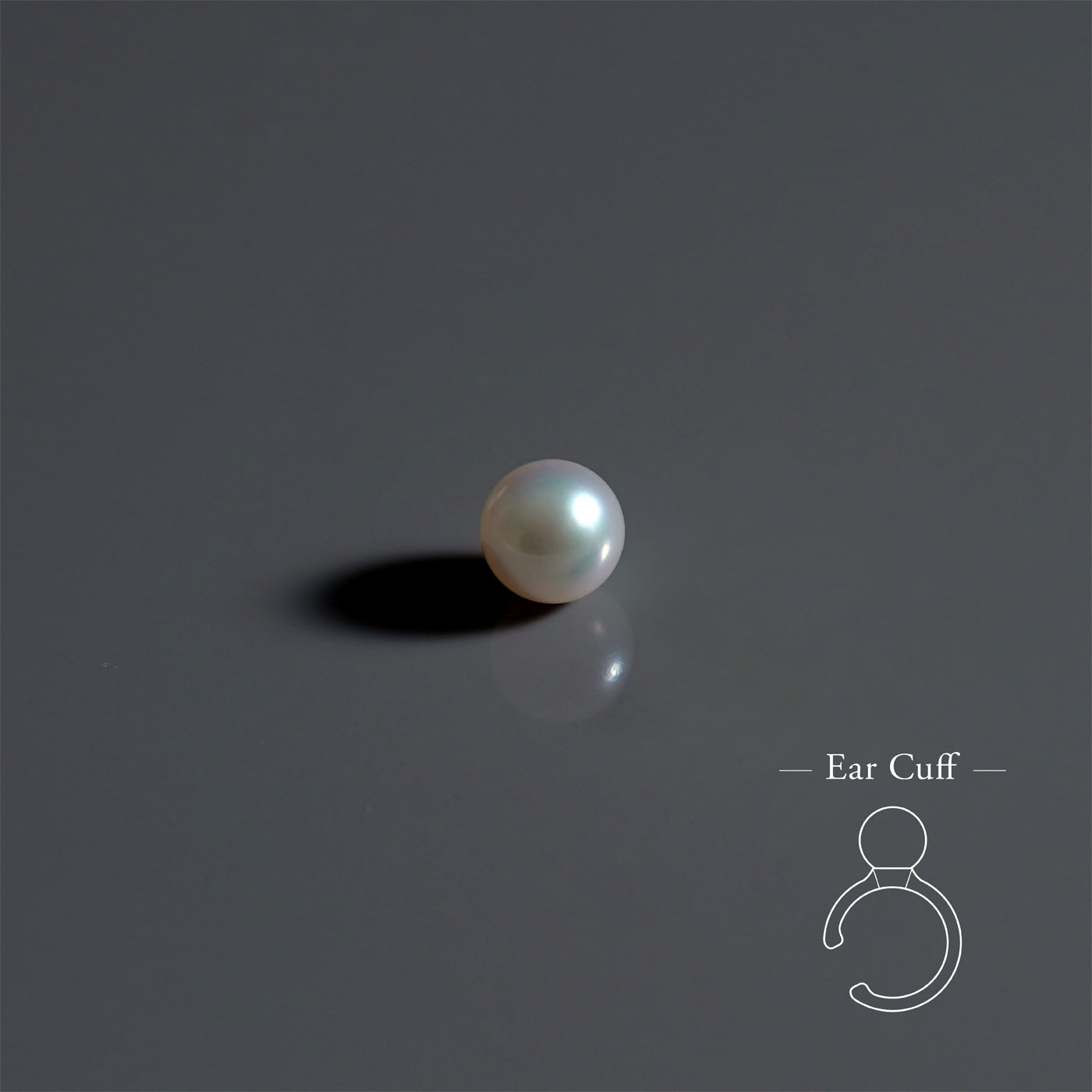 【ESSENTIALS】6.0-6.5mm Akoya Pearl  Ear Cuff / GN