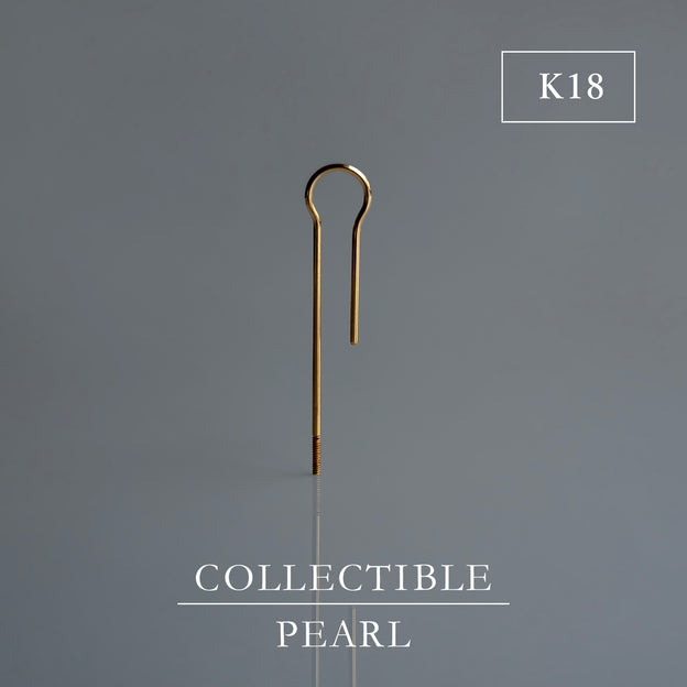 【BASE PARTS】K18YG Arc Hook Pierced Earring