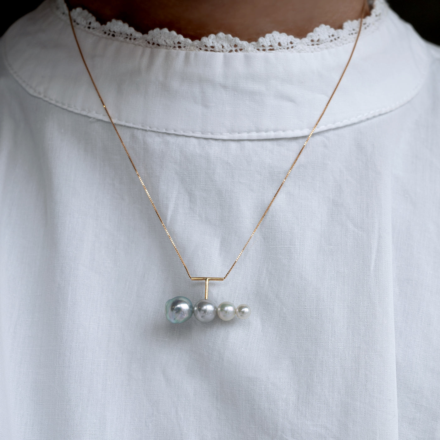 Graduated Pearl Fuyuu Necklace -Akoya