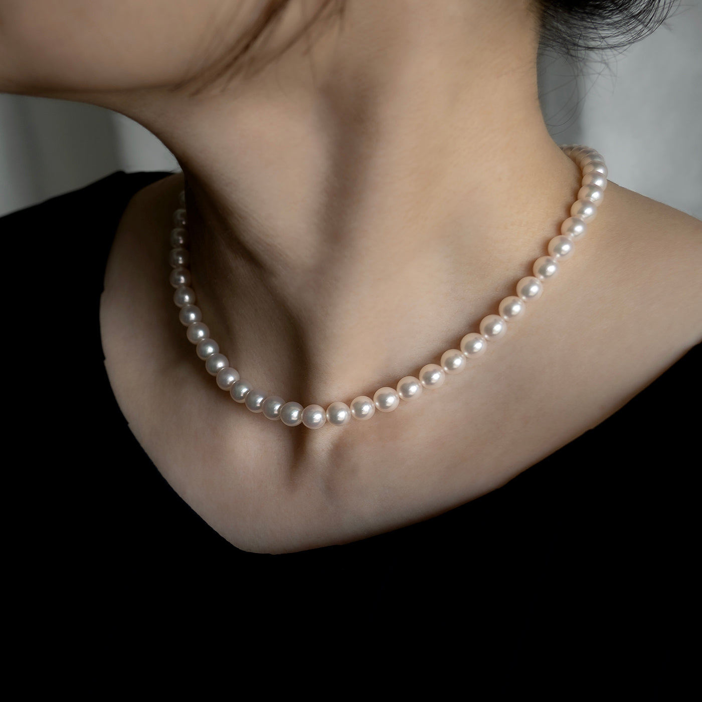 【ESSENTIALS】 6.5-7.0mm Akoya Pearl Necklace / C