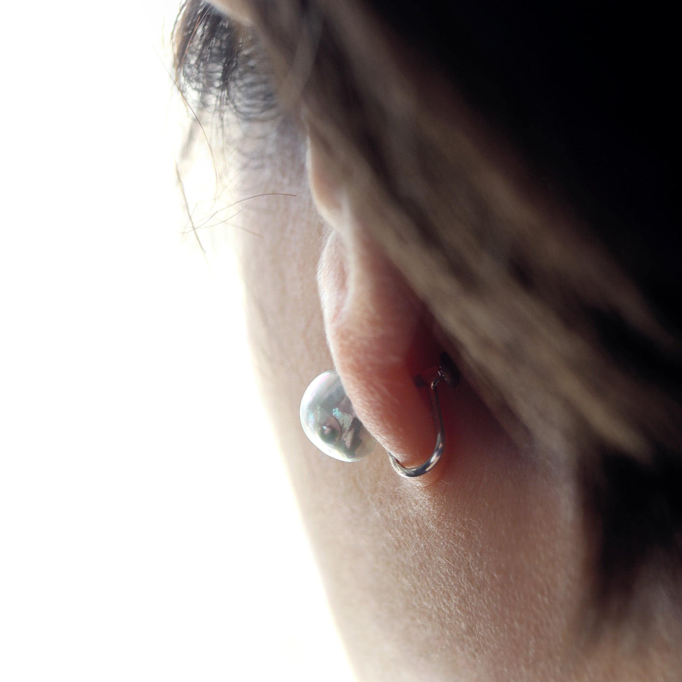 【BASE PARTS】Pt900 Screw Back Earring