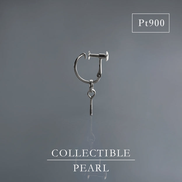【BASE PARTS】Pt900 Plane Charm Clip-On Earring