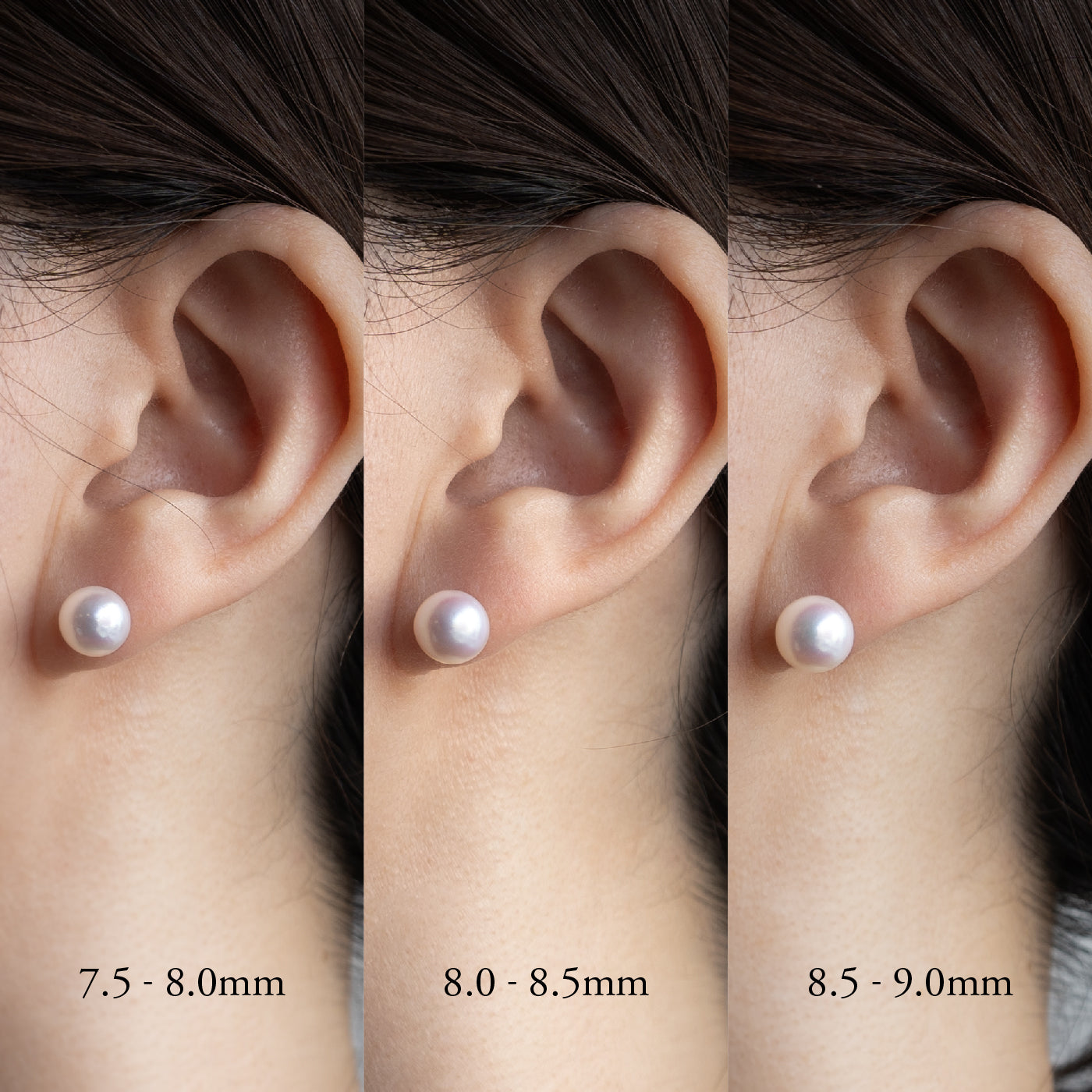 【ESSENTIALS】8.0-8.5mm Akoya Pearl Studs / Earrings / PK