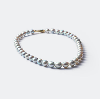【ESSENTIALS】Blue Akoya Pearl Necklace / A