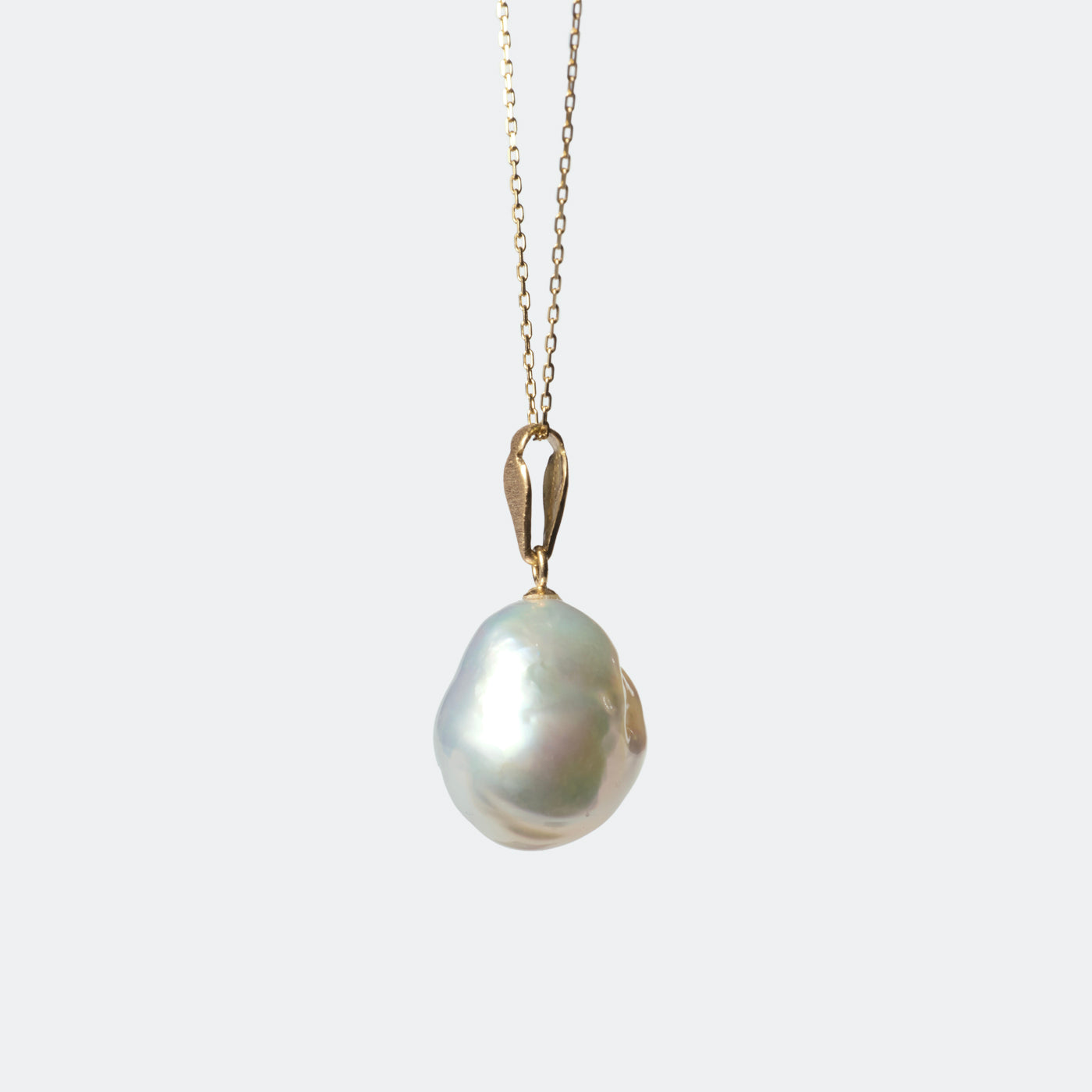 Ogee Bail Pendant - South Sea Pearl