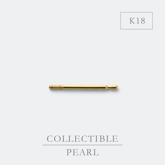【BASE PARTS】18K YG Stud Earring with Butterfly Backing