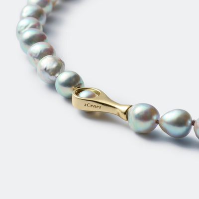 【ESSENTIALS】Blue Akoya Pearl Necklace / A