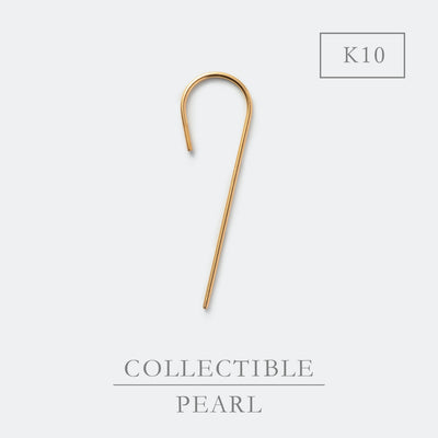 【BASE PARTS】K10YG Wand Hook Pierced Earring