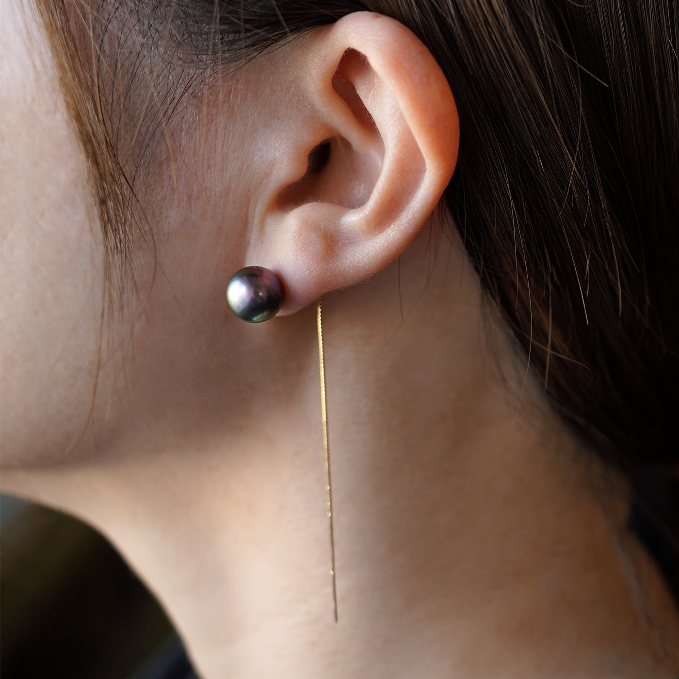 【BASE PARTS】K18YG Chain Pierced Earring