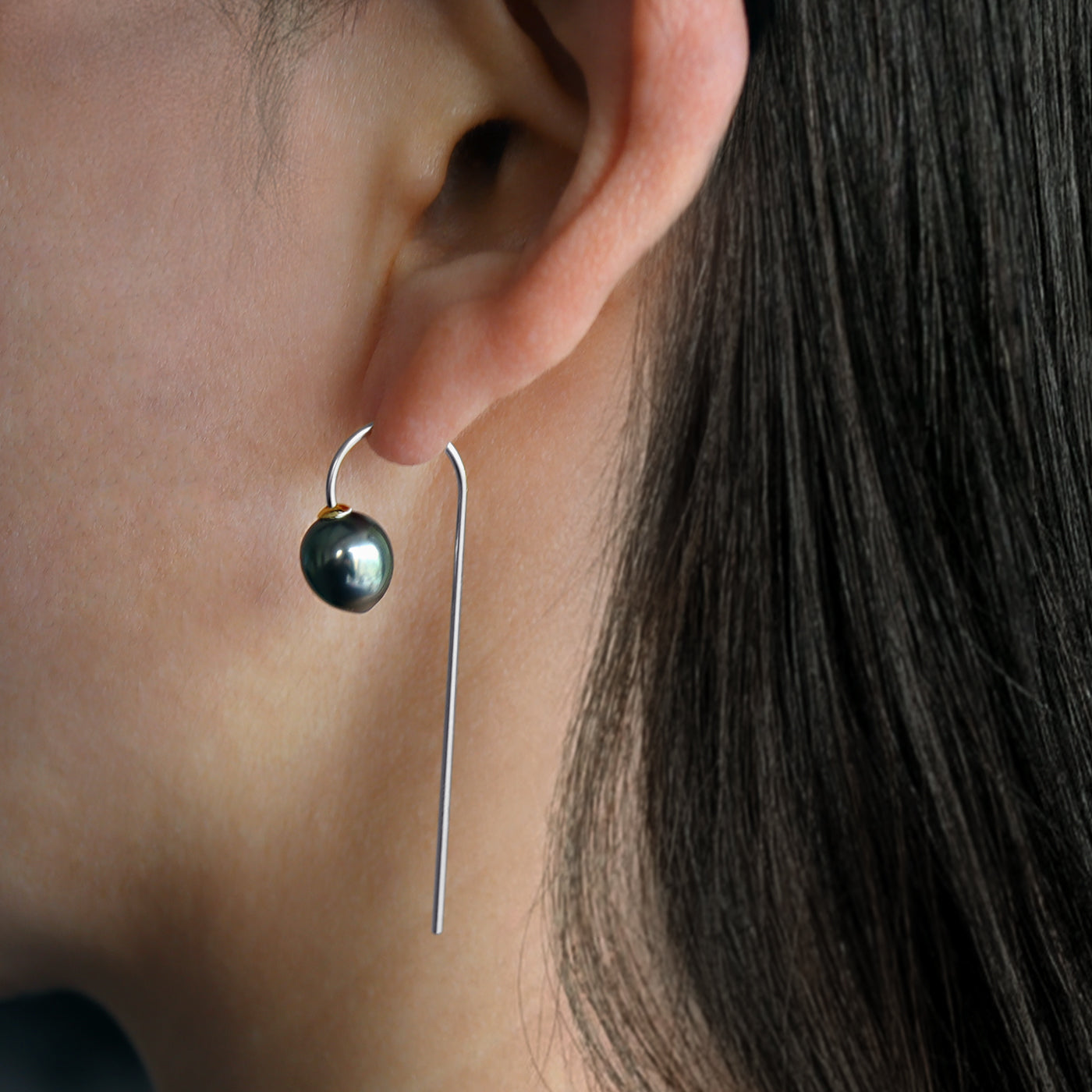 【BASE PARTS】18K Wand Hook Earring
