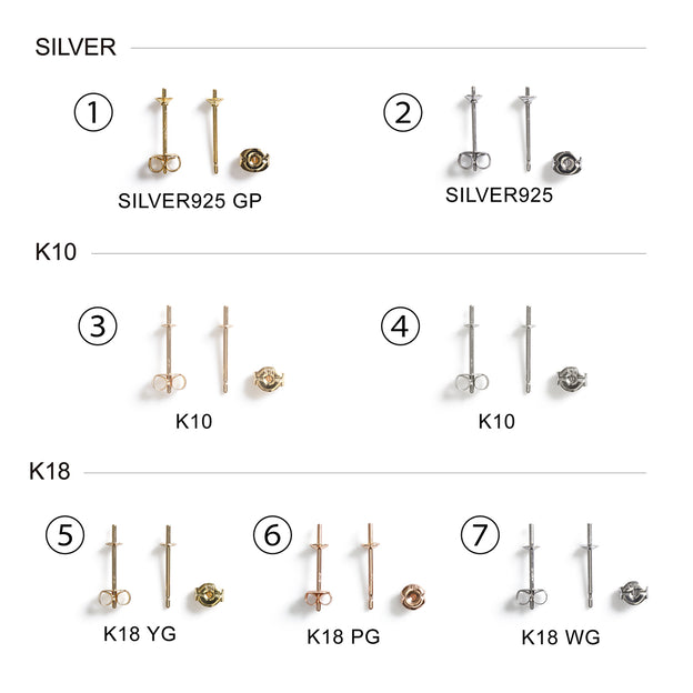 About Earring Processing - For small size pearls