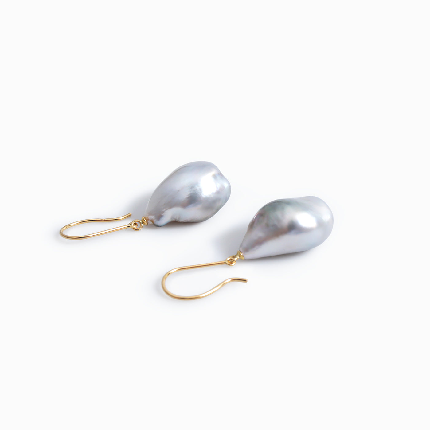 Tahitian Keshi Pearl Hanging Earrings