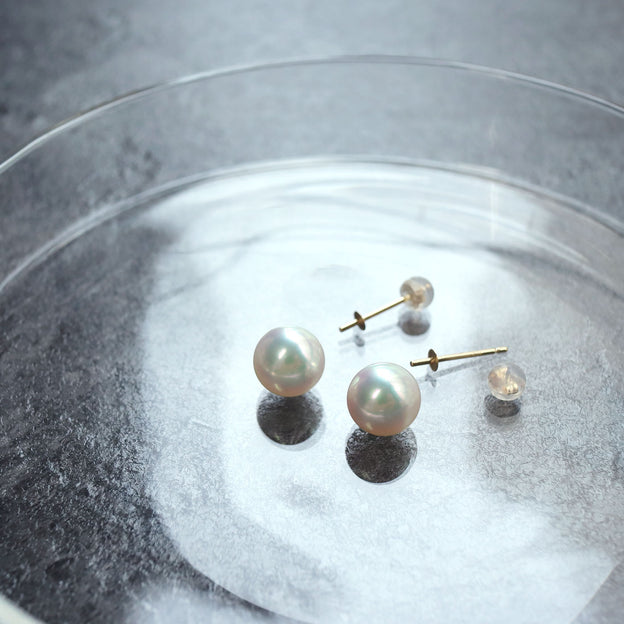 6.0-7.0mm Tahitian Keshi Pearl Earrings