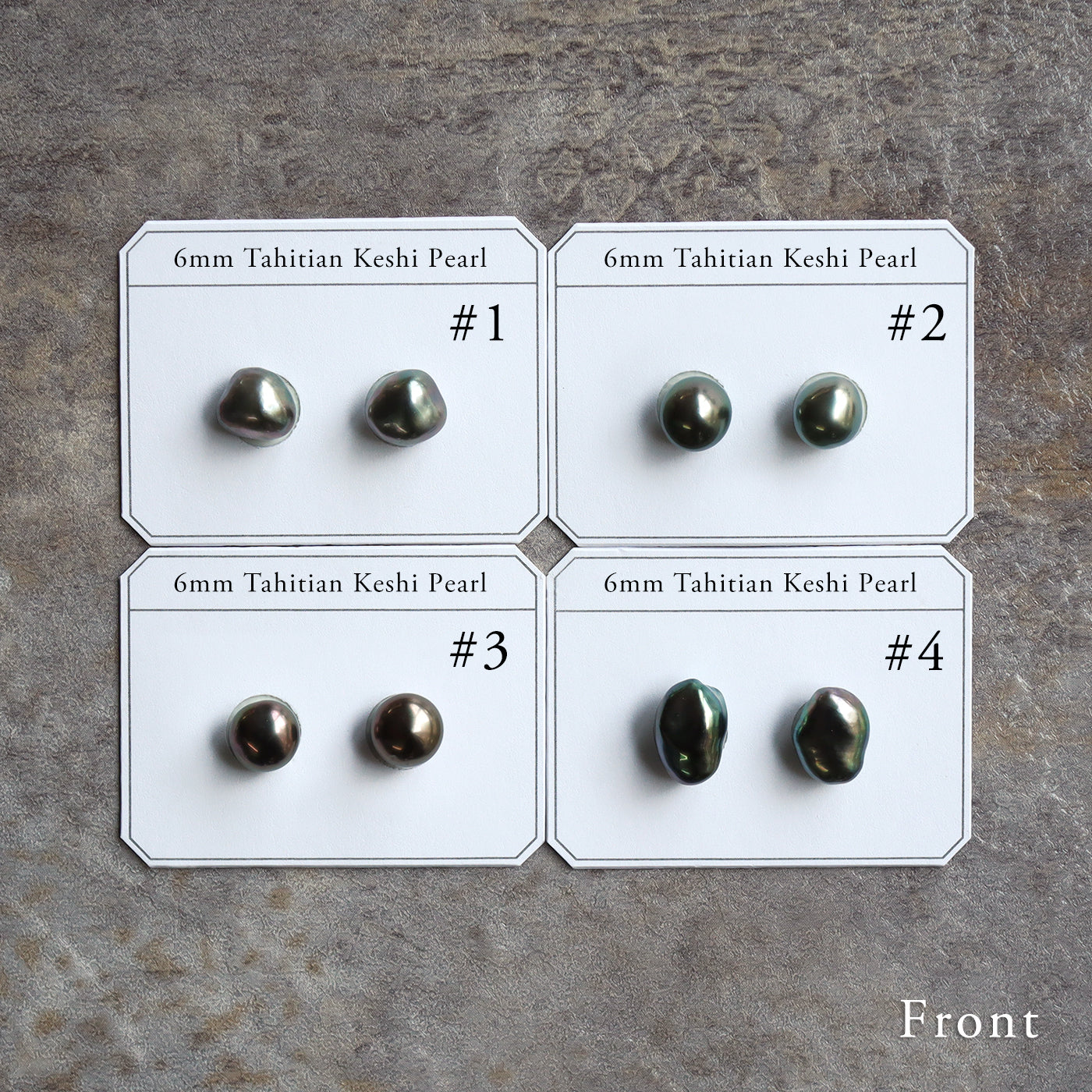 5.0-6.0mm Tahitian Keshi Pearl Earrings