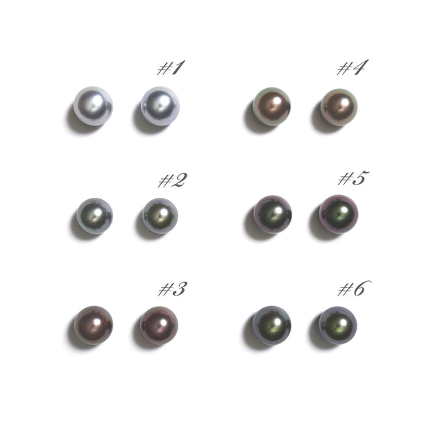 8.0-9.0mm Tahitian Pearl Earrings