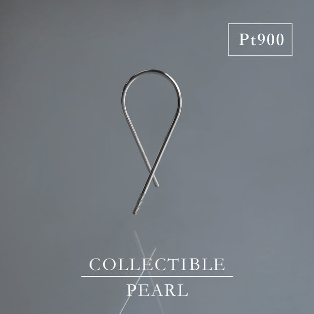 【BASE PARTS】Pt900 Twist Hook Pierced Earring - For Right